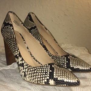 Nine West Suade & Snakeskin Style Pumps - Size 10 main image 0